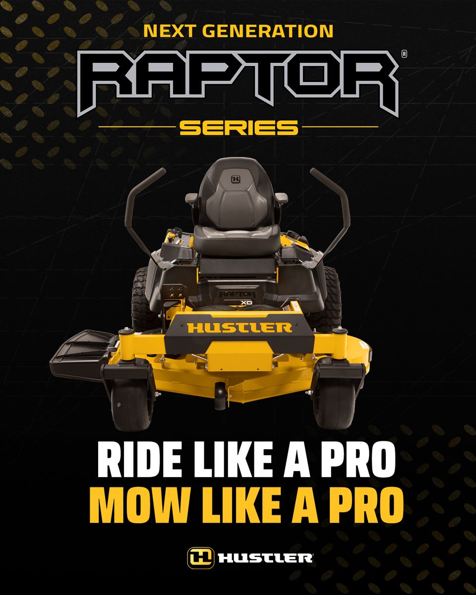 Hustler Raptor Series zero-turn mowers