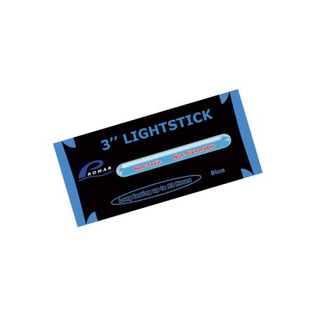3in Light Glow Stick Blue 50pk