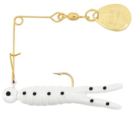 1/4oz Cajun King Spin Gold Wht/blk Dots