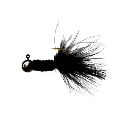 Pro V Crappie Chenille Jig 1/16oz Black