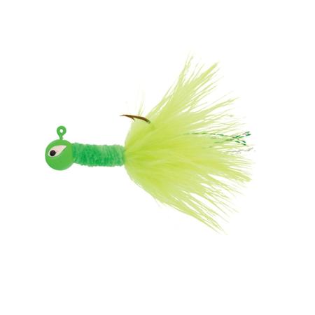 Pro V Crappie Chenille Jig 1/16oz Chartreuse