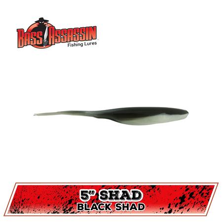 Fw Shad Assassin Black Shad 5in