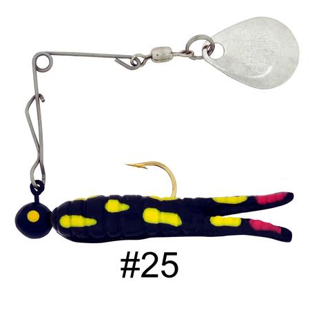 Cajun Grub Spin 1/32oz Nickel Blk Cd