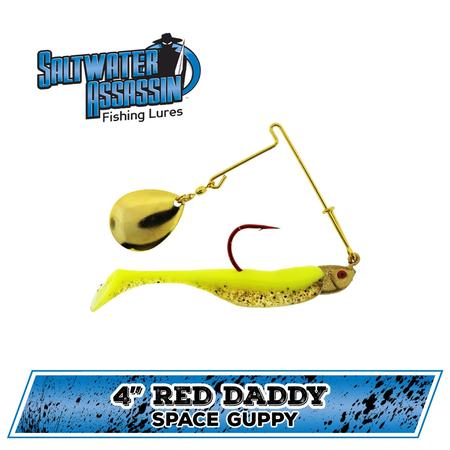 4 Red Daddy Jig Space Guppy