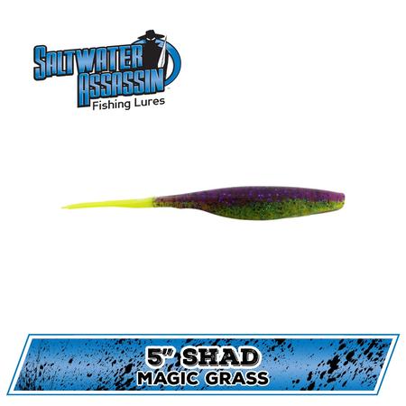 5 in. SW Shad (A-M) - Magic Grass