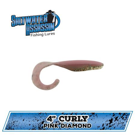 Sw Curly Shad Pink Diamond 4in