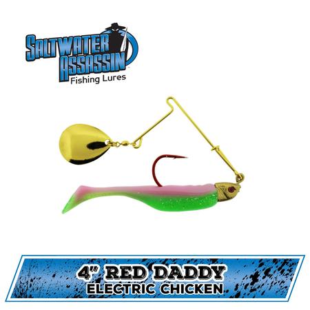4 Red Daddy Jig Electric Chicken