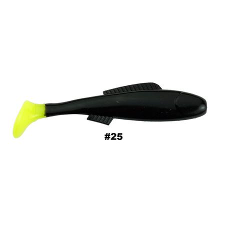 3in Cocahoe Minnow Black/chart Tail