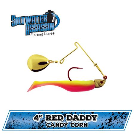 4 Red Daddy Jig Candy Corn