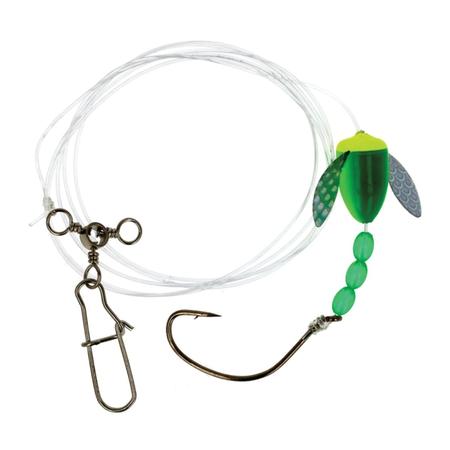 Fluke Float Rig Green/silver Spin