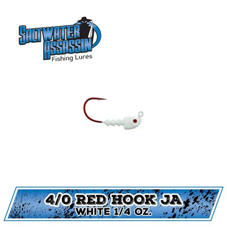 Red Hook Jighead 1/4oz 5/0 White 4ct