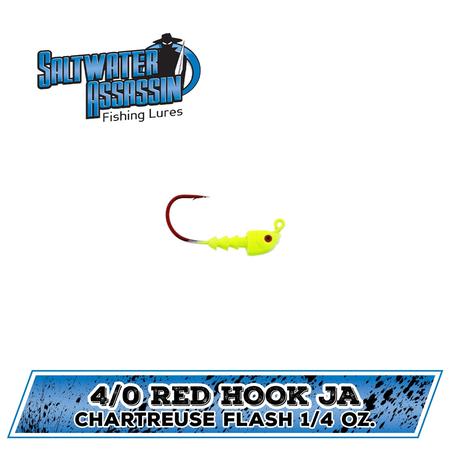 Red Hook Jighead 1/4oz Chartreuse Flash