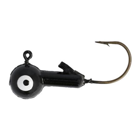 Ball Head Jig Value Pk Black 1/8oz 25ct