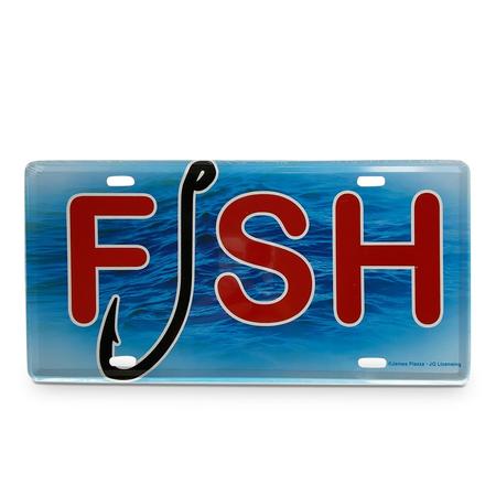 Fish Hook License Plate