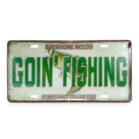 Goin Fishing License Plate