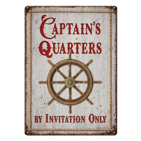 Tin Sign Captains Quarters