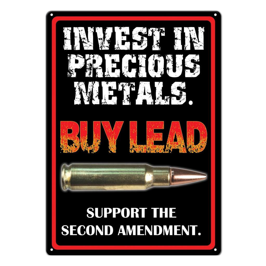  Tin Sign Invest Precious Metal