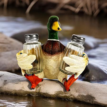 Salt And Pepper Shakers Duck Set