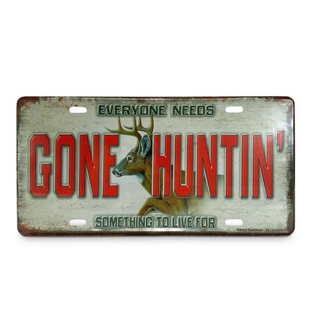 Gone Hunting License Plate
