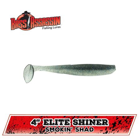 Elite Shiner Smokin Shad 4in