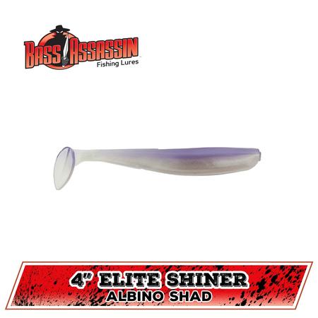 Elite Shiner Albino Shad 4in
