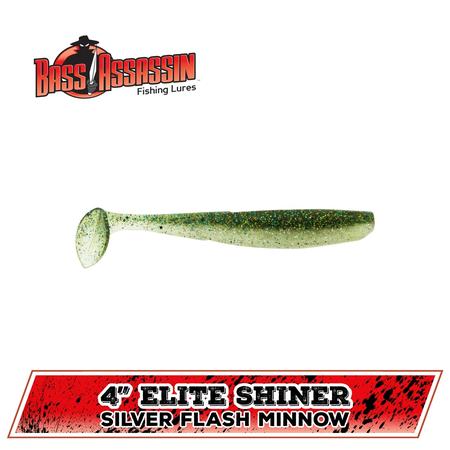 Elite Shiner Silver Flash Minnow 4in
