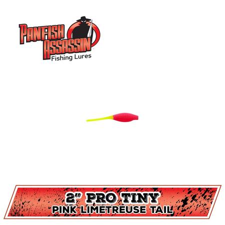Pro Tiny Shad Pink Limetreuse Tail 2in