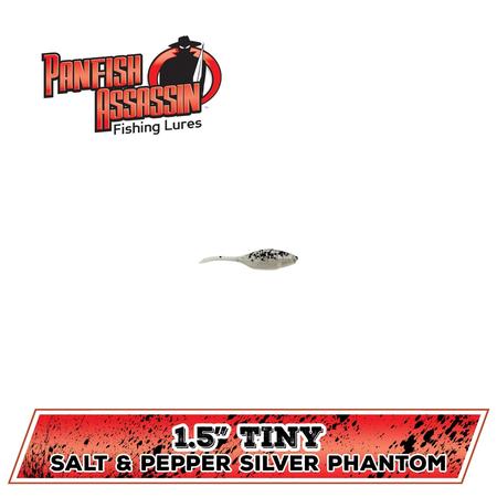 Tiny Shad Salt Pepper Slv Phantom 1.5in