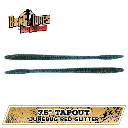 Tapout Junebug Red Glitter 7.5in