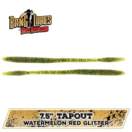 Tapout Watermelon Red Glitter 7.5in