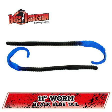 Ba Worm Blk Blu Tal 11in