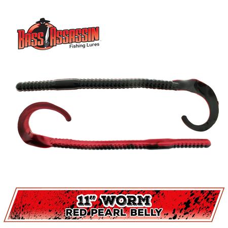 Ba Worm Red Prl Bel 11in