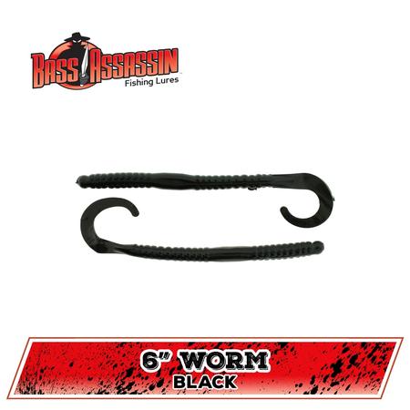 Ba Worm Blk 6in
