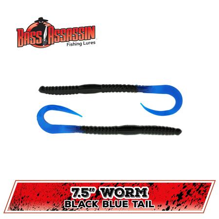 Ba Worm Blk Blu Tal 7.5in