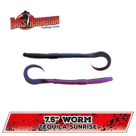Worm Tequila Sunrise 7.5in