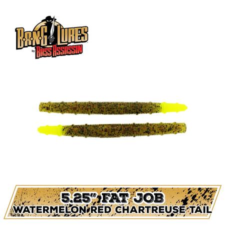 Fat Job Wmelon Red Chart Tail 5.25in