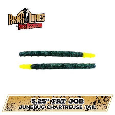 Fat Job Junebug Chartreuse Tail 5.25in