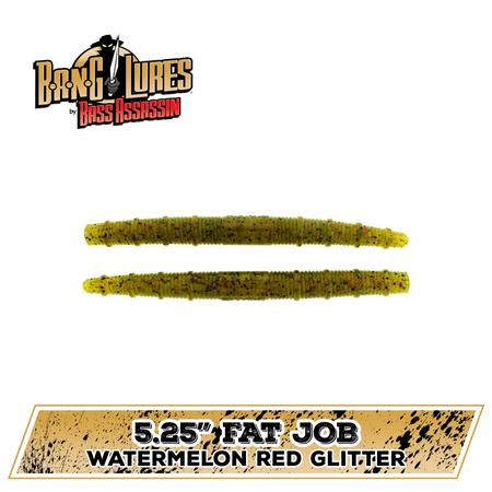 Fat Job Watermelon Red Glitter 5.25in