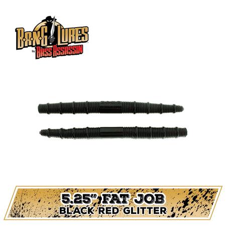Fat Job Black Red Glitter 5.25in