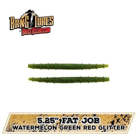 Fat Job Watermelon Green Red Glt 5.25in