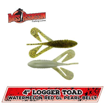 Logger Toad Wmelon Red Glt Prl Bel 4in