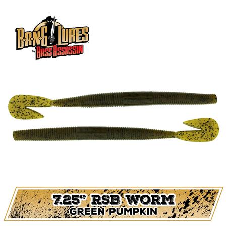 Rsb Worm Green Pumpkin 7.25in