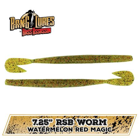 Rsb Worm Watermelon Red Magic 7.25in