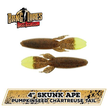 Skunk Ape Pseed Chartreuse Tail 4.25in