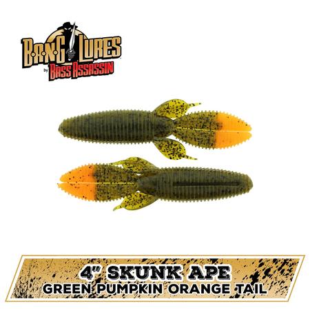 Skunk Ape Green Pump Orange Tail 4.25in