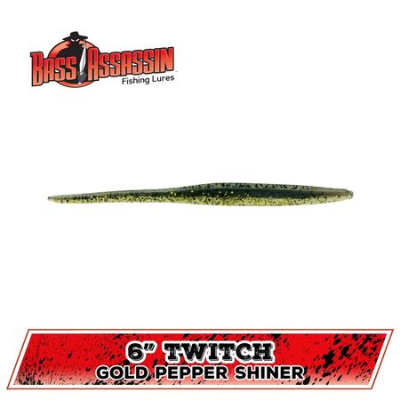 Twitch Gold Pepper Shiner 6in