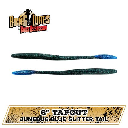 Tapout Junebug Blue Glitter Tail 6in
