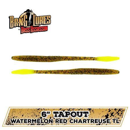 Tapout Wmelon Red Glt Chart Tail 6in