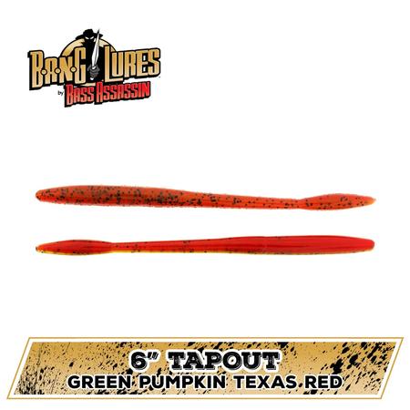 Tapout Green Pumpkin Texas Red 6in