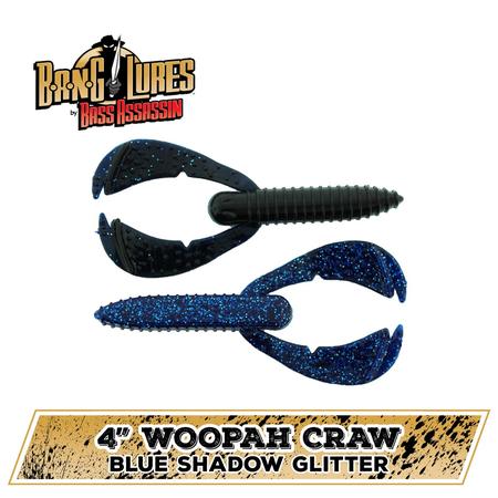 4in Woopah Craw Blue Shadow Glitter